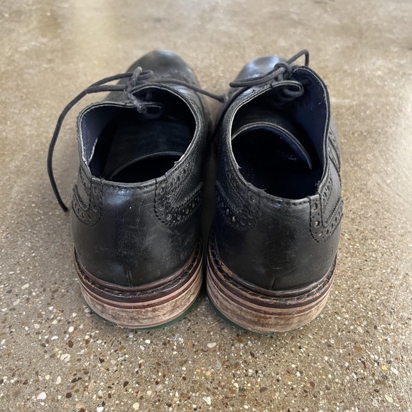Cole Haan Brogue Shoes Mens Size 11.5 M Black Leather Wingtip Dress Oxfords main image 5